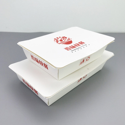 带盖打包纸饭盒